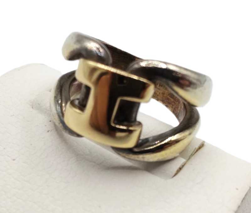 エルメス買取 SV925 K18 ヒストリーリング 